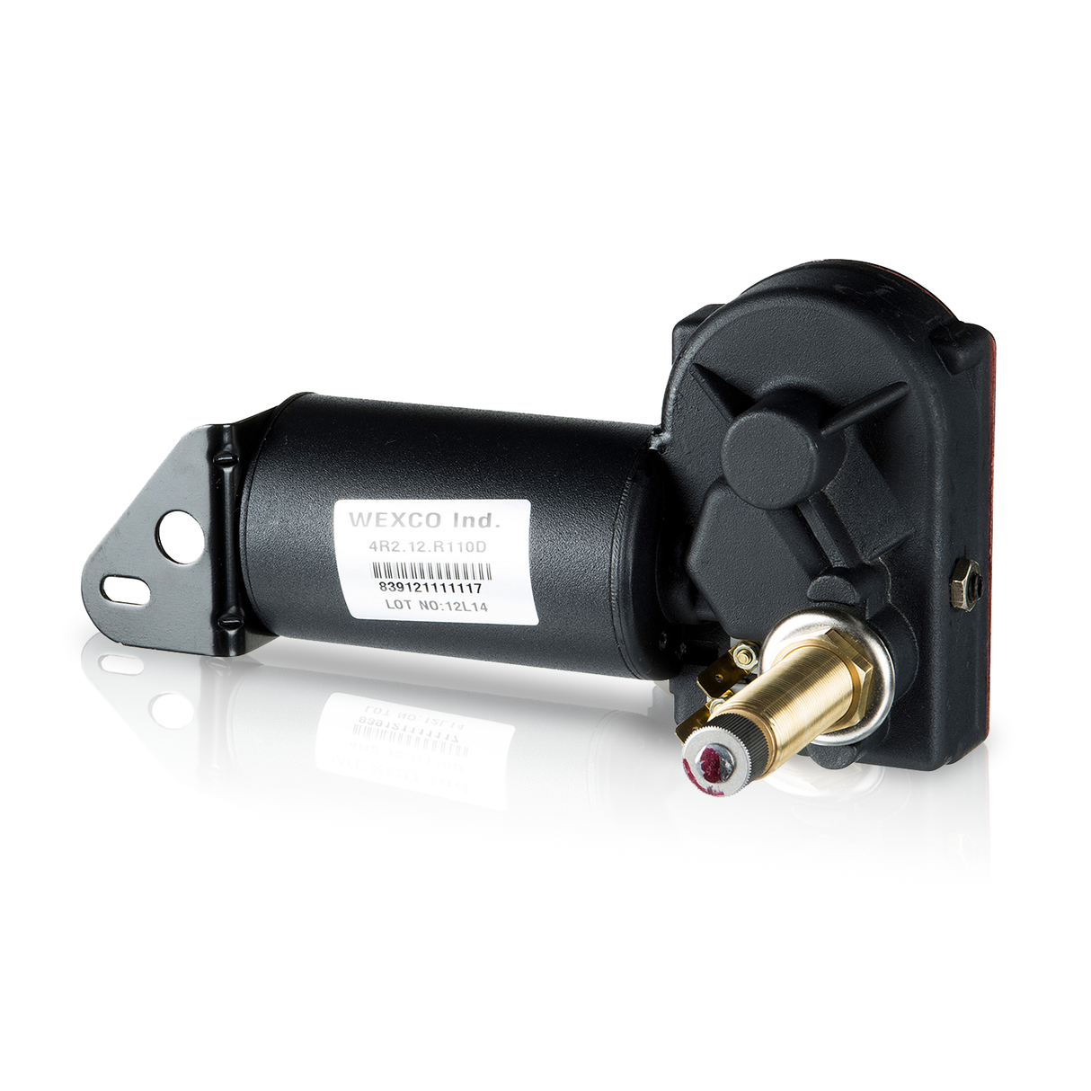 4R2.12.R110CEBDIN Wexco Wiper Motor: Two and a half inch (2.5") shaft, 12V (American Bosch)