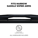 10 Pack - 72 Series Narrow Saddle Flex Heavy Duty Windshield Wiper