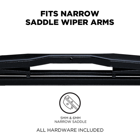 72 Series Narrow Saddle Flex Heavy Duty Windshield Wiper - Pack of 1