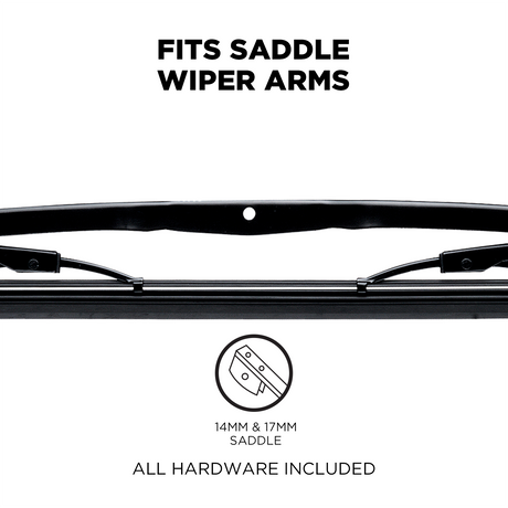 78 Series Bolt-on Saddle Mount OEM Replacement Heavy Duty Windshield Wiper - Pack of 1