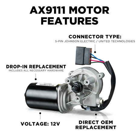 AX9111 Blue Bird & Thomas Bus Commercial Wiper Motors