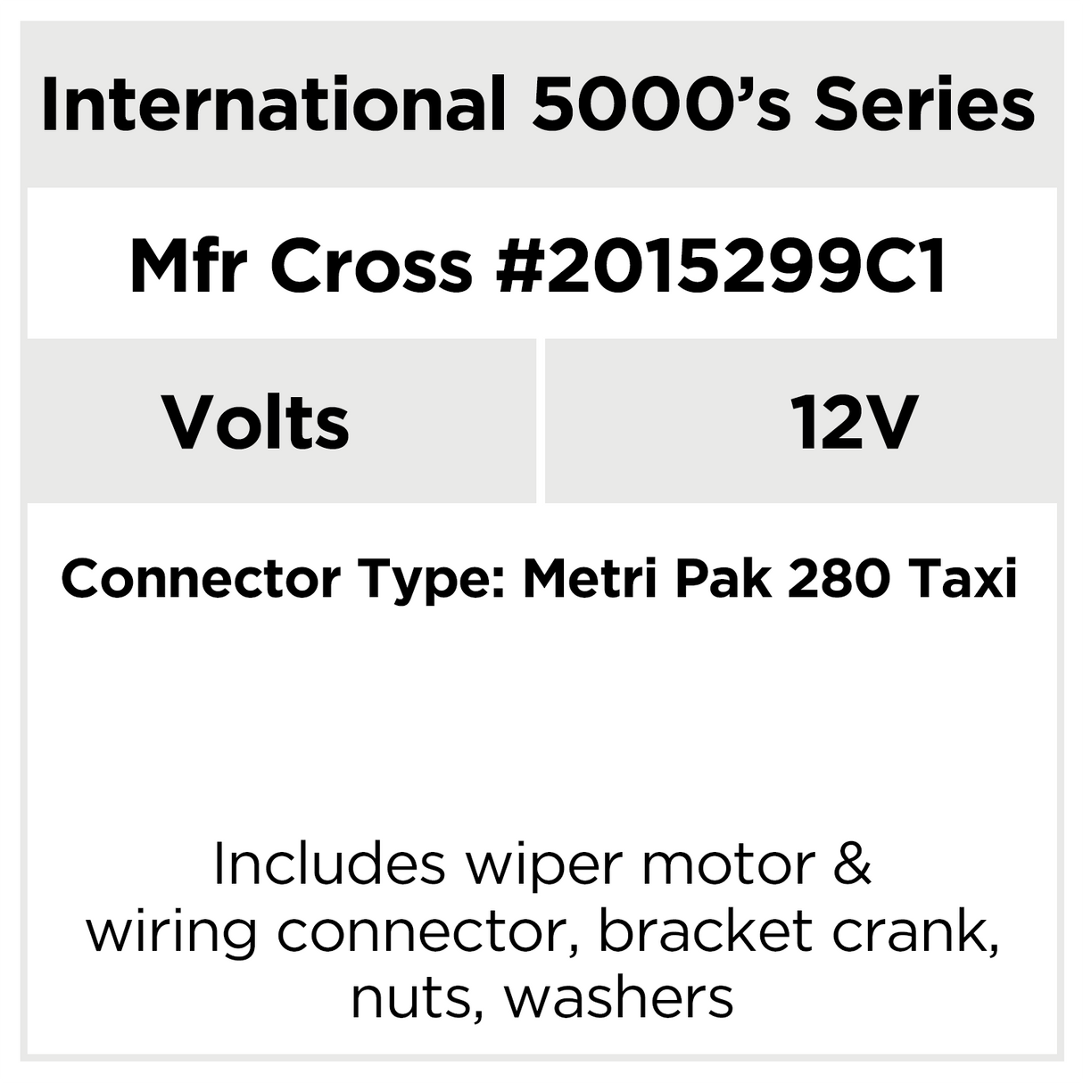 AX9202 International Truck Commercial Wiper Motor