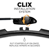 6 Pack - Premium Clix Windshield Wiper