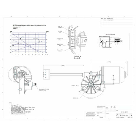 D103 WEXCO OEM Wiper Motor - AutoTex